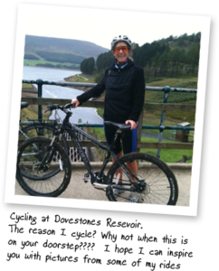 Cycling at Dovestone's Resevoir