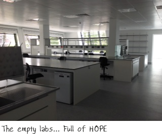 The empty labs - full of HOPE